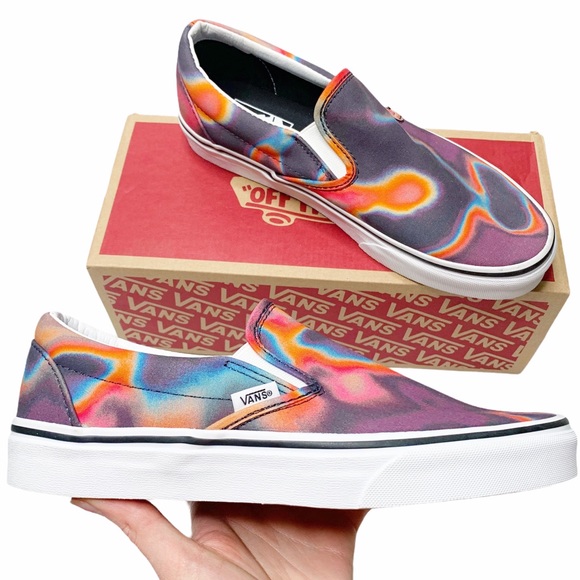 Vans Slip-On Dark Aura tie dye white Sneaker skate - Picture 2 of 11
